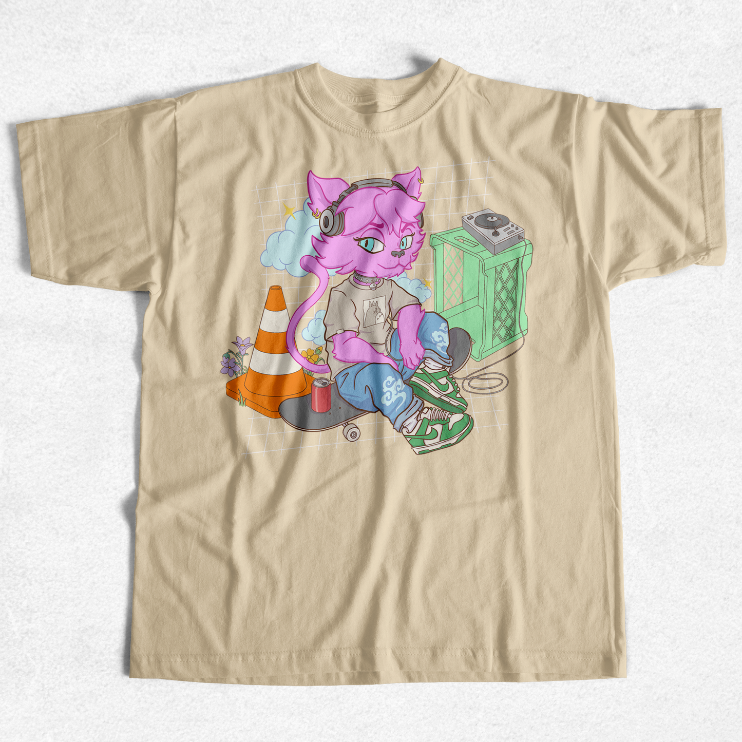 T-Shirt-HYPEBEAST X ERRE, Nina Skater