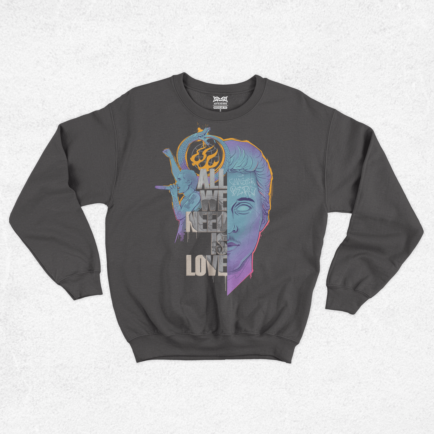 Sweater- Canserbero "ALL WE NEED IS LOVE" x ERRE